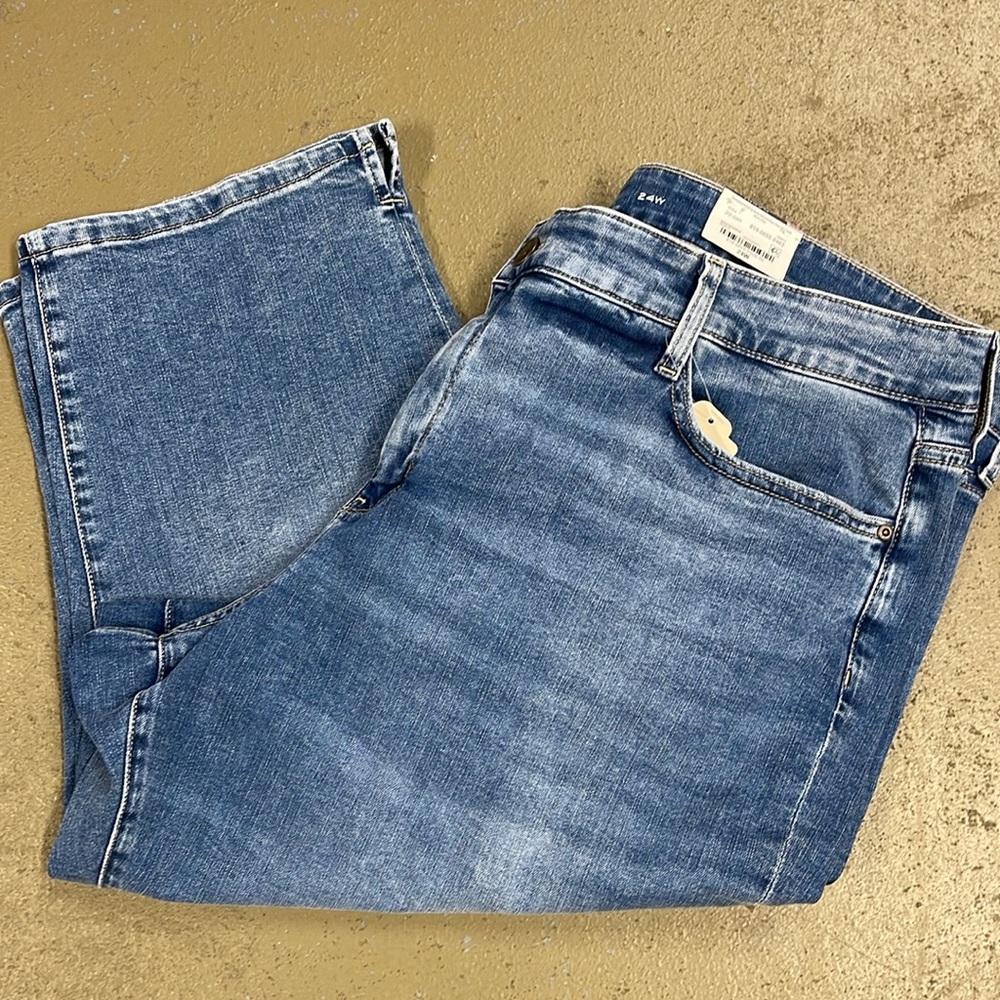 St John’s Bay Secretly Slender Capri Jean Size 24W NWT - Picture 5 of 12